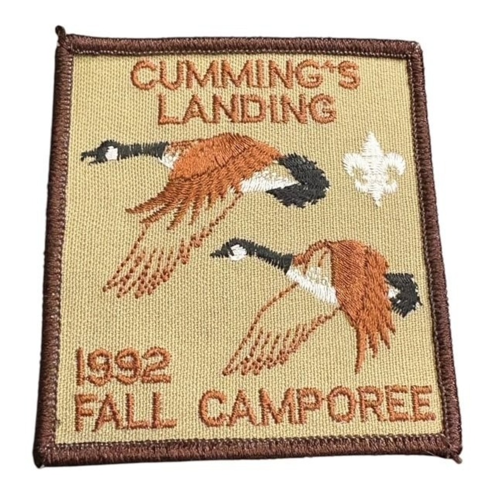 Cumming's Landing Boy Scout Camp Patch 1992 Fall Camporee BSA
